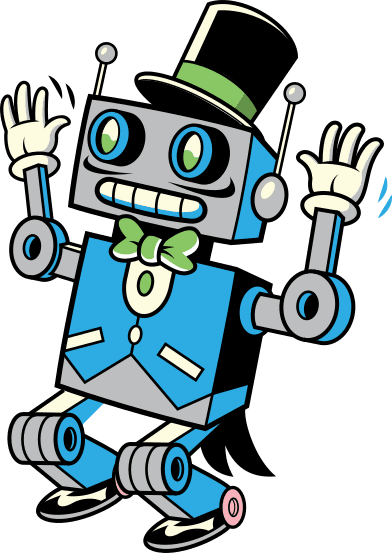 Jazzy the robot mascot